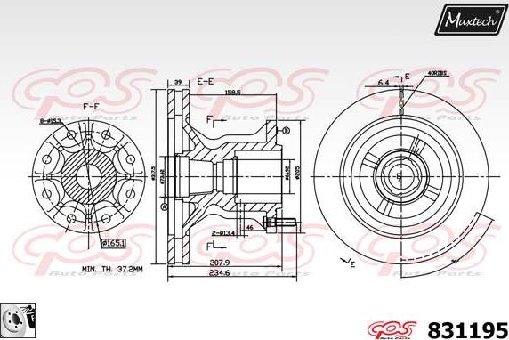 Maxtech 72940043 - Klip, kočione čeljusti www.molydon.hr