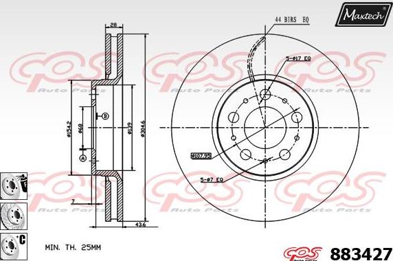 Maxtech 72940009 - Klip, kočione čeljusti www.molydon.hr