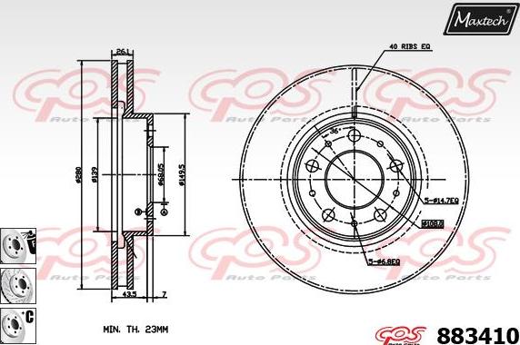 Maxtech 72940003 - Klip, kočione čeljusti www.molydon.hr