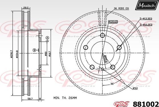 Maxtech 72940012 - Klip, kočione čeljusti www.molydon.hr