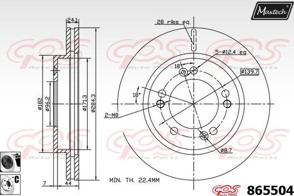 Maxtech 72940017 - Klip, kočione čeljusti www.molydon.hr