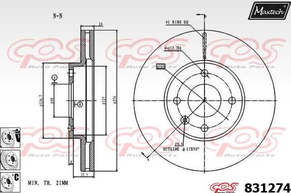 Maxtech 857017 - Kočioni disk www.molydon.hr