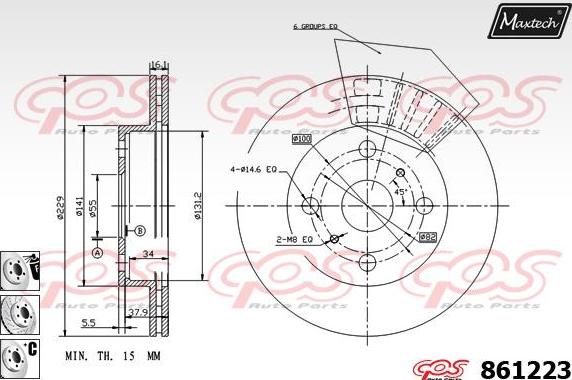 Maxtech 72941004 - Klip, kočione čeljusti www.molydon.hr