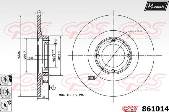 Maxtech 871041 - Kočioni disk www.molydon.hr