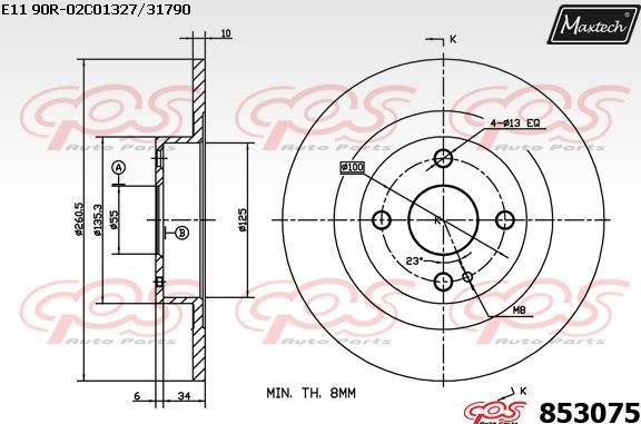 Maxtech 72948043 - Klip, kočione čeljusti www.molydon.hr