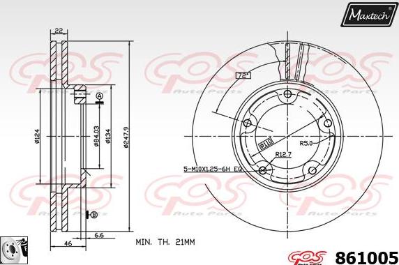 Maxtech 72948047 - Klip, kočione čeljusti www.molydon.hr