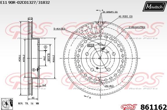 Maxtech 72948054 - Klip, kočione čeljusti www.molydon.hr