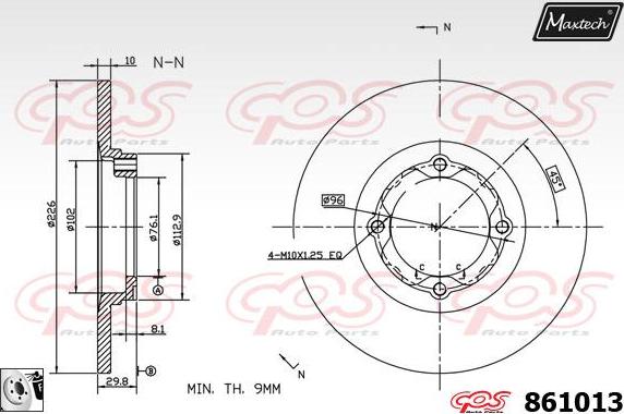 Maxtech 72948050 - Klip, kočione čeljusti www.molydon.hr