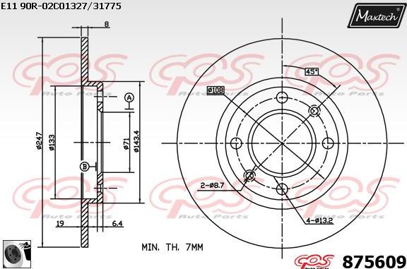 Maxtech 72948009 - Klip, kočione čeljusti www.molydon.hr