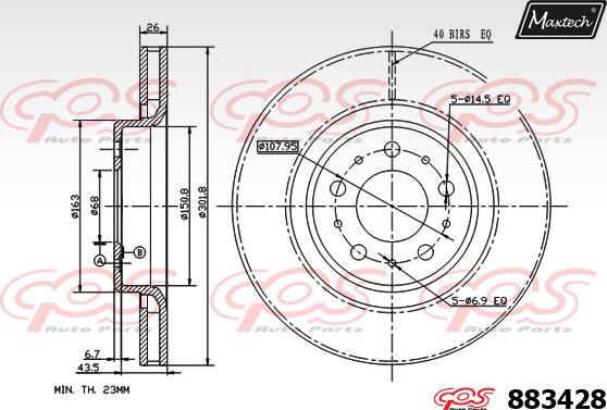 Maxtech 72948002 - Klip, kočione čeljusti www.molydon.hr