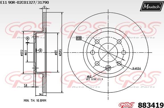 Maxtech 72948010 - Klip, kočione čeljusti www.molydon.hr