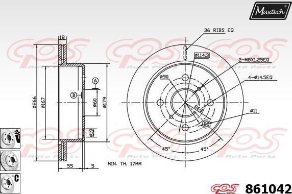 Maxtech 873562 - Kočioni disk www.molydon.hr