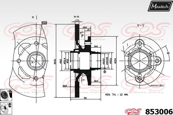 Maxtech 72948037 - Klip, kočione čeljusti www.molydon.hr