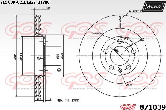 Maxtech 72948025 - Klip, kočione čeljusti www.molydon.hr