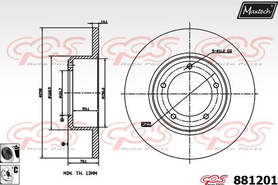 Maxtech 72948020 - Klip, kočione čeljusti www.molydon.hr