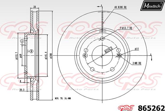 Maxtech 72943003 - Klip, kočione čeljusti www.molydon.hr