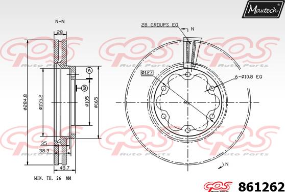 Maxtech 72943007 - Klip, kočione čeljusti www.molydon.hr