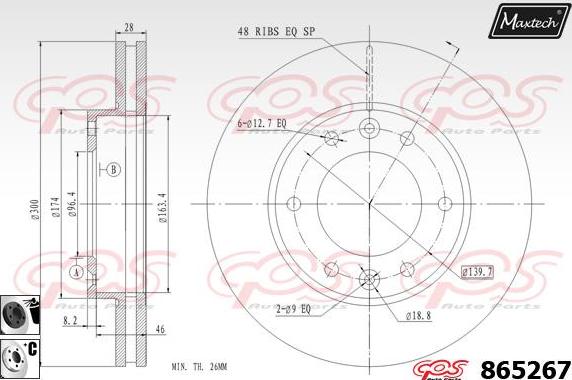 Maxtech 72943013 - Klip, kočione čeljusti www.molydon.hr