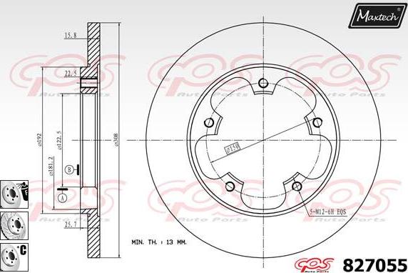 Maxtech 821192 - Kočioni disk www.molydon.hr