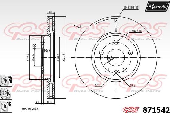 Maxtech 72942038 - Klip, kočione čeljusti www.molydon.hr