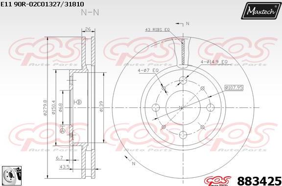 Maxtech 72942029 - Klip, kočione čeljusti www.molydon.hr