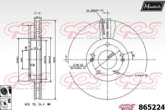 Maxtech 72942024 - Klip, kočione čeljusti www.molydon.hr