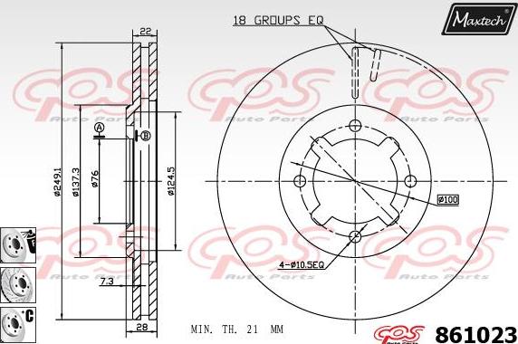 Maxtech 72942026 - Klip, kočione čeljusti www.molydon.hr