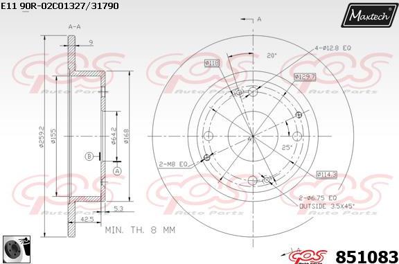 Maxtech 72942028 - Klip, kočione čeljusti www.molydon.hr