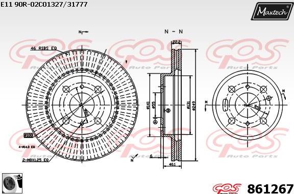 Maxtech 72954054 - Klip, kočione čeljusti www.molydon.hr