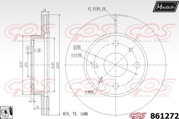 Maxtech 72954055 - Klip, kočione čeljusti www.molydon.hr