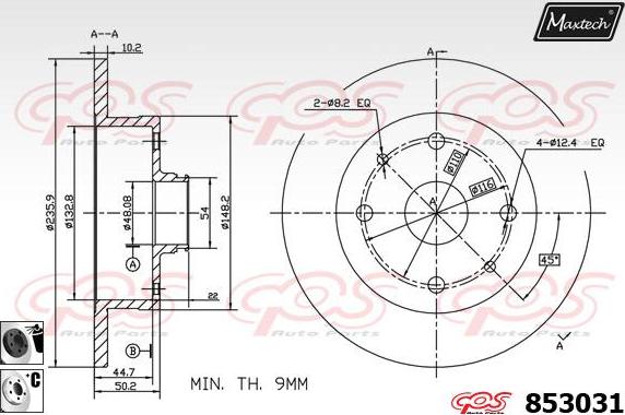 Maxtech 72954015 - Klip, kočione čeljusti www.molydon.hr