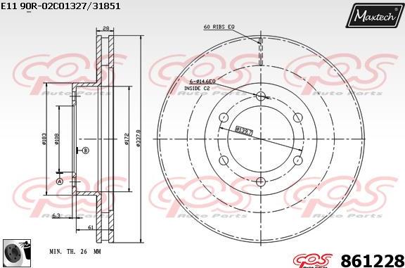 Maxtech 72954012 - Klip, kočione čeljusti www.molydon.hr