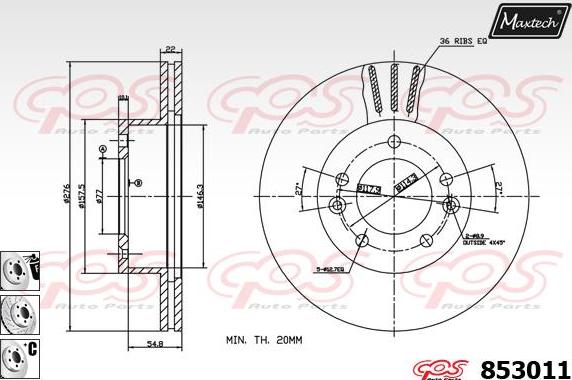 Maxtech 72954036 - Klip, kočione čeljusti www.molydon.hr