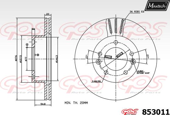 Maxtech 72954033 - Klip, kočione čeljusti www.molydon.hr