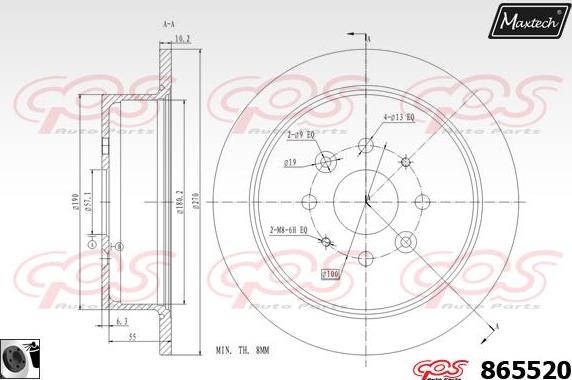 Maxtech 72954028 - Klip, kočione čeljusti www.molydon.hr