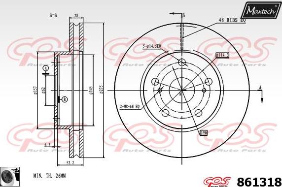 Maxtech 72954072 - Klip, kočione čeljusti www.molydon.hr