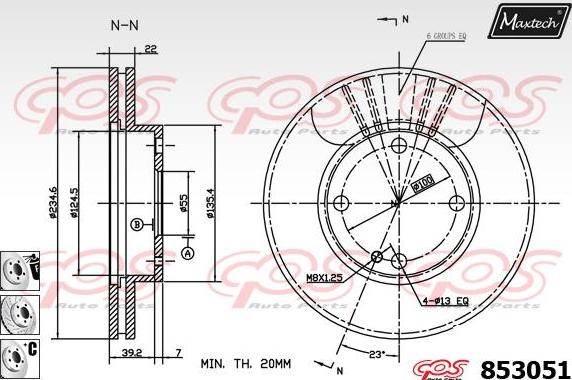 Maxtech 875625 - Kočioni disk www.molydon.hr