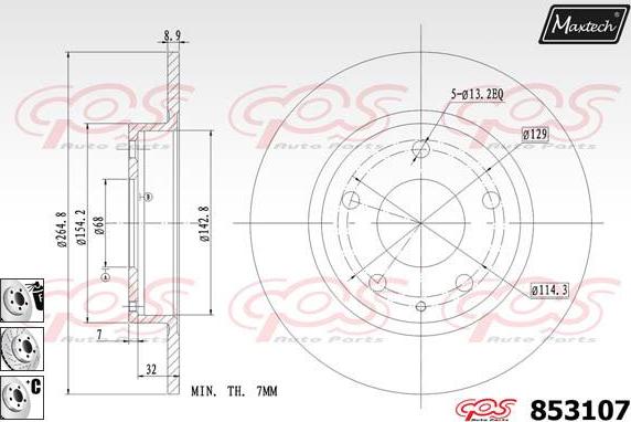 Maxtech 72951003 - Klip, kočione čeljusti www.molydon.hr