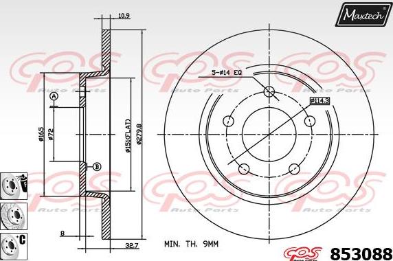 Maxtech 875635 - Kočioni disk www.molydon.hr