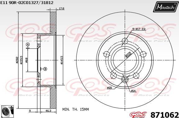 Maxtech 72957004 - Klip, kočione čeljusti www.molydon.hr