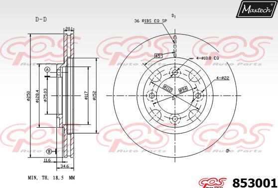 Maxtech 72957015 - Klip, kočione čeljusti www.molydon.hr