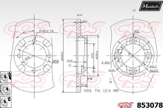 Maxtech 72957012 - Klip, kočione čeljusti www.molydon.hr