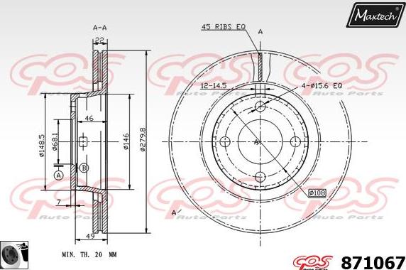 Maxtech 72957013 - Klip, kočione čeljusti www.molydon.hr