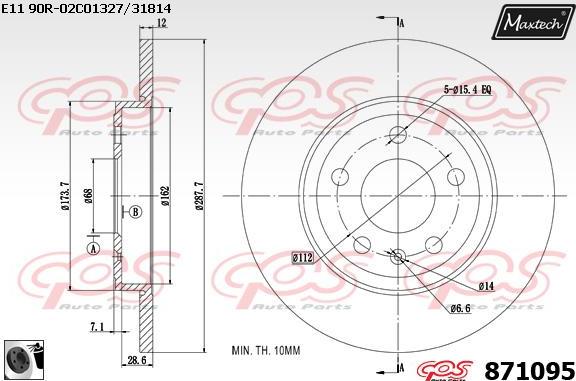 Maxtech 72957032 - Klip, kočione čeljusti www.molydon.hr