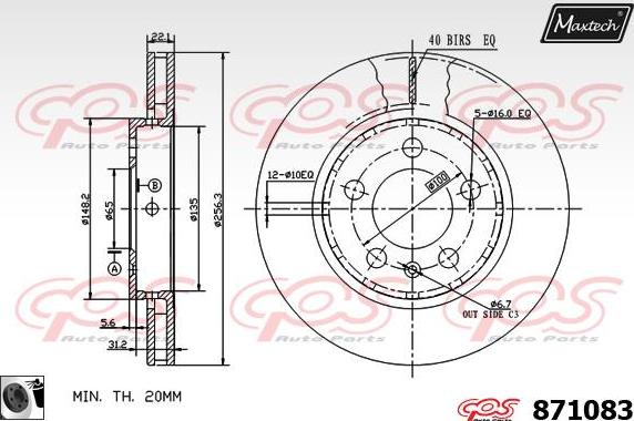 Maxtech 72957020 - Klip, kočione čeljusti www.molydon.hr