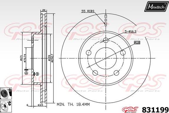 Maxtech 881407 - Kočioni disk www.molydon.hr