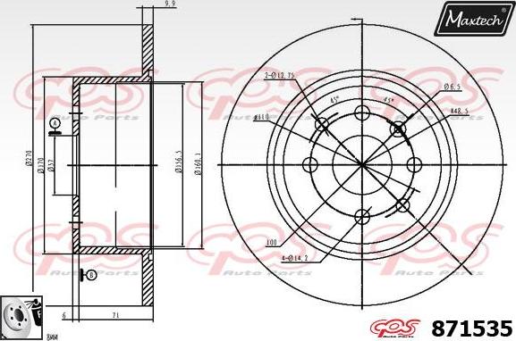 Maxtech 72960047 - Klip, kočione čeljusti www.molydon.hr