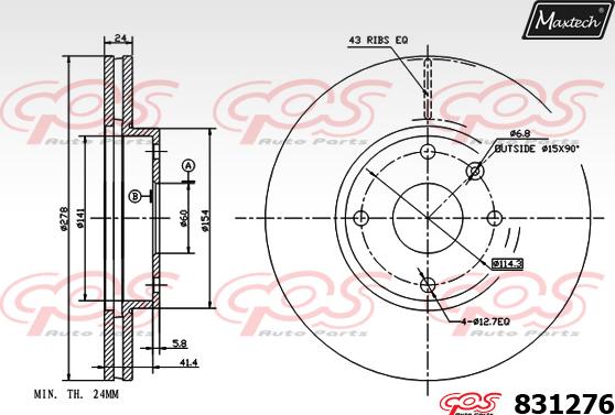 Maxtech 72960035 - Klip, kočione čeljusti www.molydon.hr