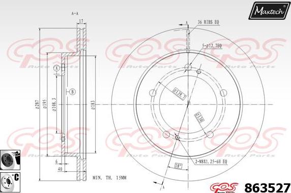 Maxtech 72960023 - Klip, kočione čeljusti www.molydon.hr