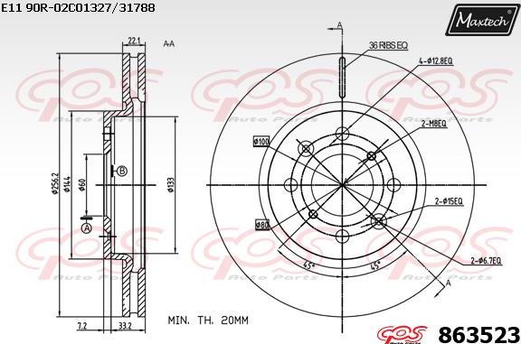 Maxtech 72963004 - Klip, kočione čeljusti www.molydon.hr